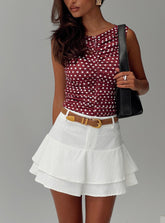 Boderek Mini Skirt White