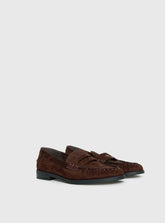 Therapy Albert Faux Suede Loafers Brown